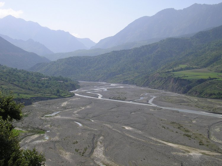 Landschap op weg naar Korçë