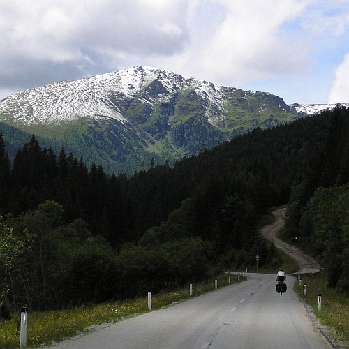 Jeroen on the Paalgraben ascent, Austria