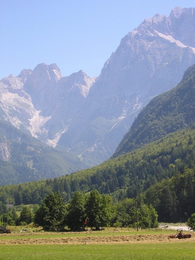 Mountain Scenery on the way towards the Predil Pass