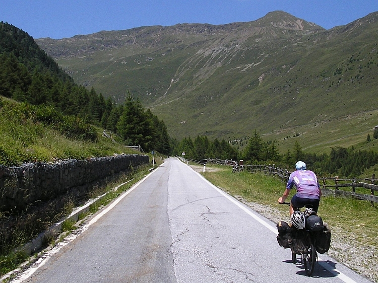 Jeroen on the way to the Penserjoch