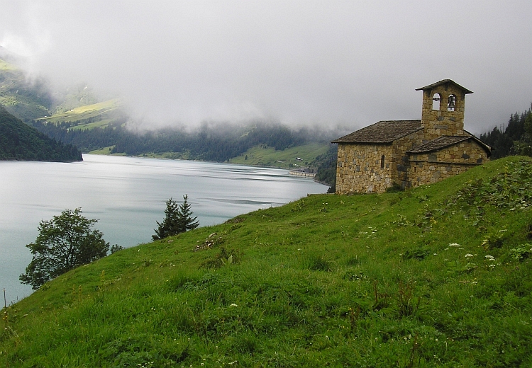 Op weg naar de Cormet de Roselend, Savoie, Frankrijk