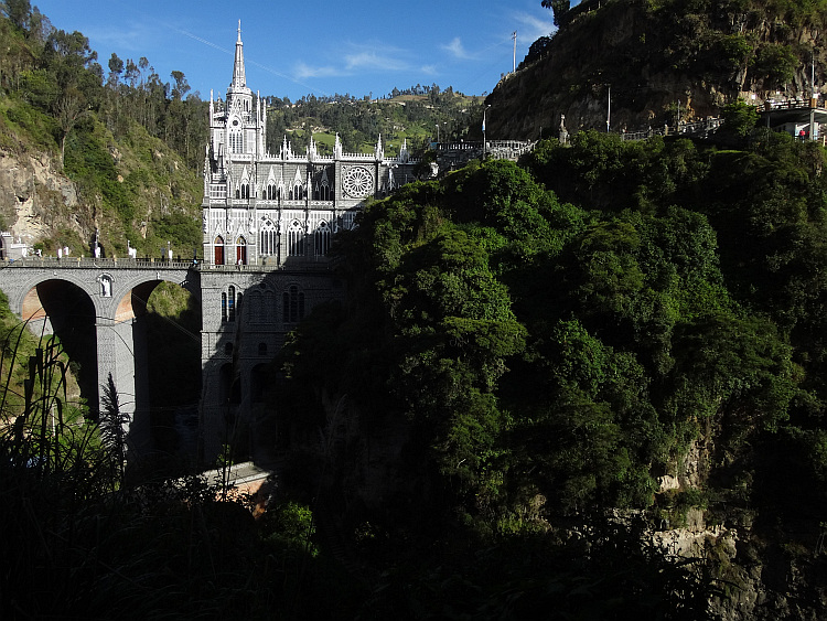 The neogothic church of Las Lajas