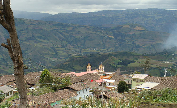 Dorp tussen Ipiales en Pasto