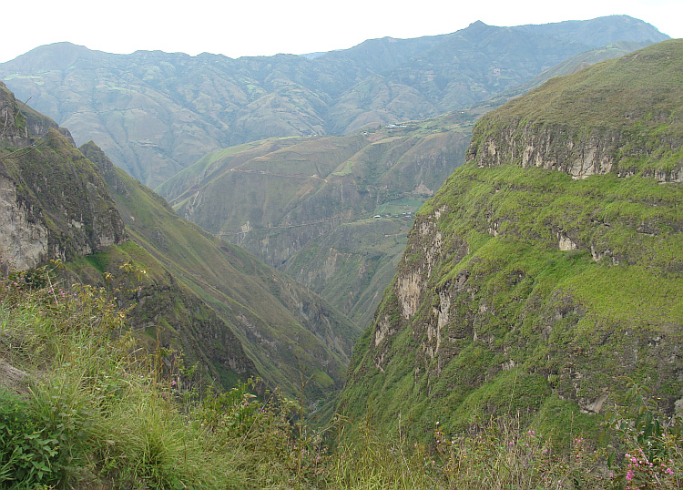 Kloof tussen Pasto en Popayán