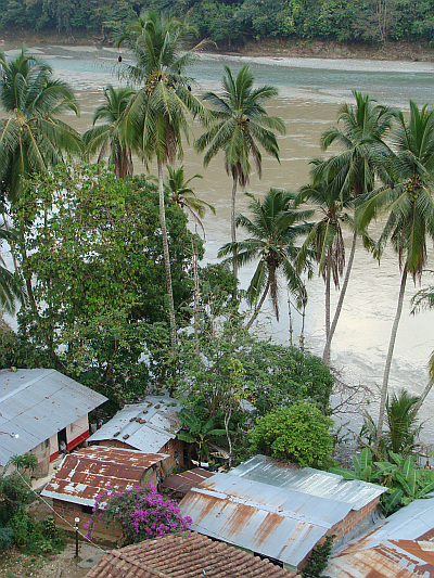 The River Cauca where it leaves the Andes