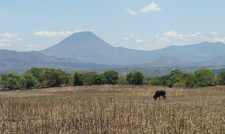 Volcano landscape near Santa Ana