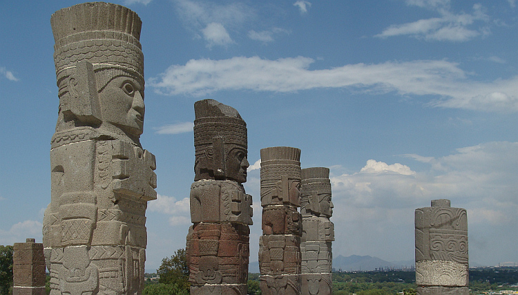 Aztekenbeelden van Tula de Allende