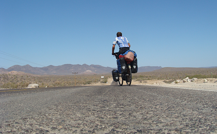 On the road in Baja California