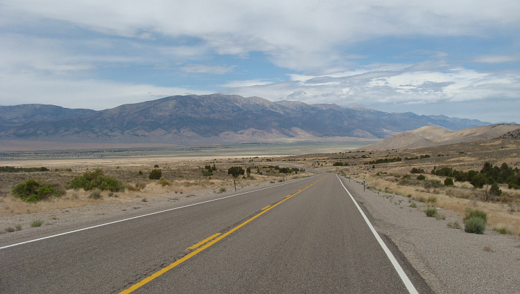 Highway 50 near the Great Basin National Park