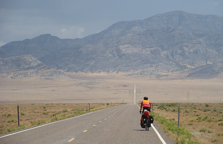 Frank approaches a lonesome ridge