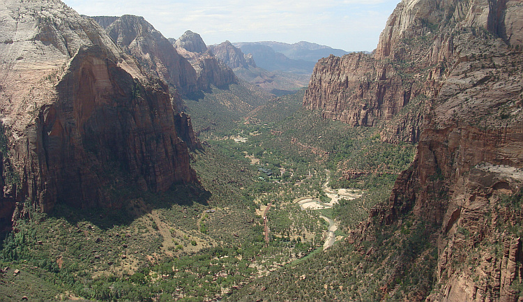 Uitzicht over Zion Canyon, Zion National Park