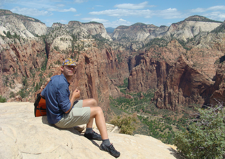 Frank on Angels Landing, Zion National Park