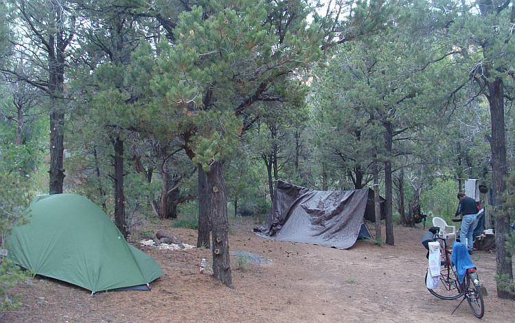 On the campsite with Bob