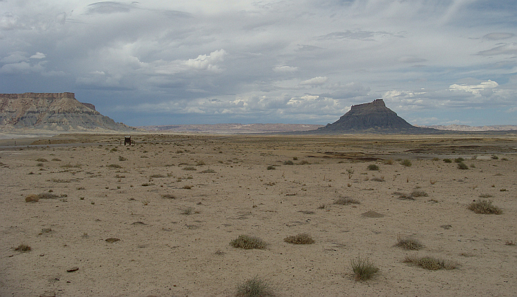 Landschap bij Hanksville