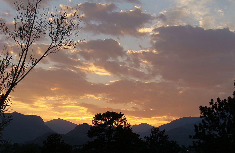 Aan de voet van de Rocky Mountains in Estes Park