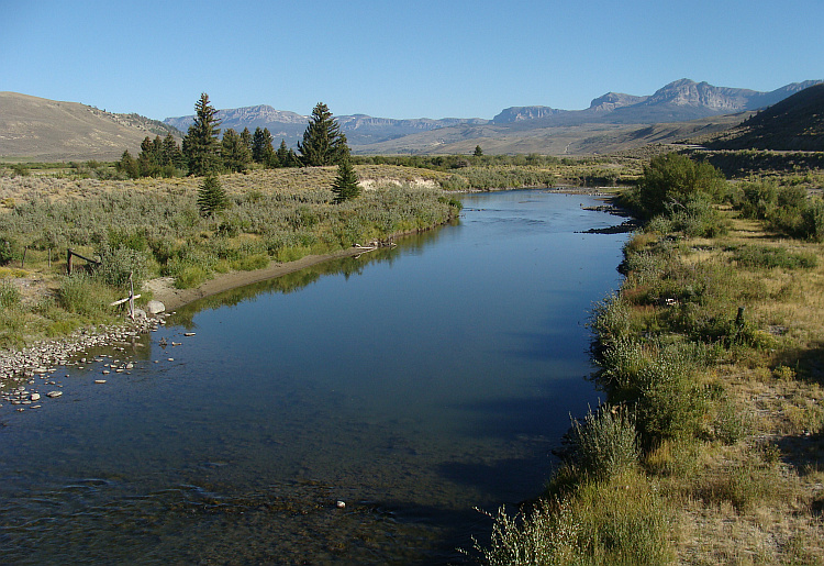 Landschap bij Dubois, Wyoming