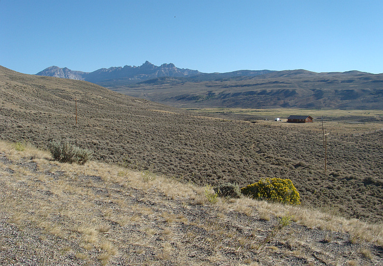 Landschap bij Dubois, Wyoming