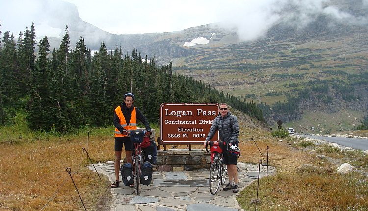 Bill en ik op de Logan Pass, Glacier National Park