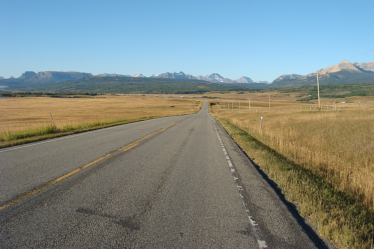 Landscape near the Canadian border