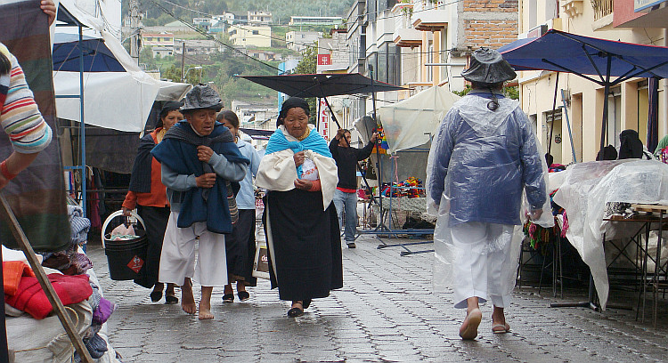 The market of Otavalo