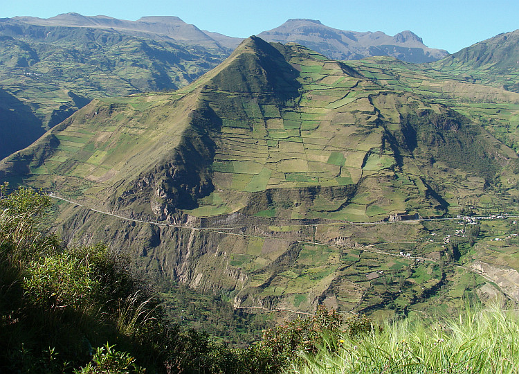 Berglandschap bij Alausí