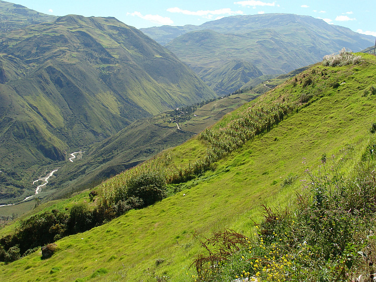 Mountain landscape near Alausí