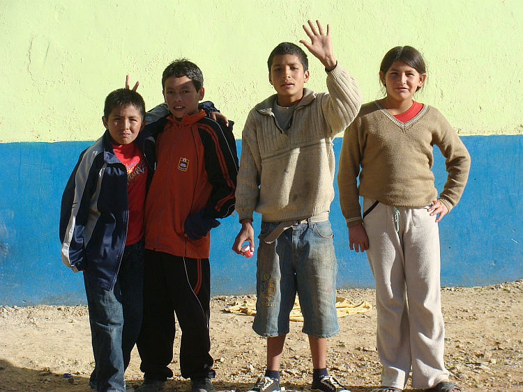 Kinderen in Celendín