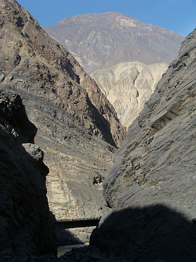 The gorges of the Rio Santa