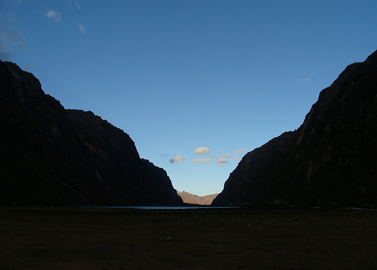 Zonsopkomst in de Cordillera Blanca