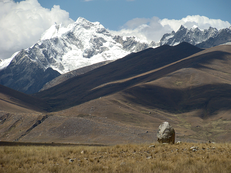 De puna en de cordillera tussen Recuay en Chavín de Huantar