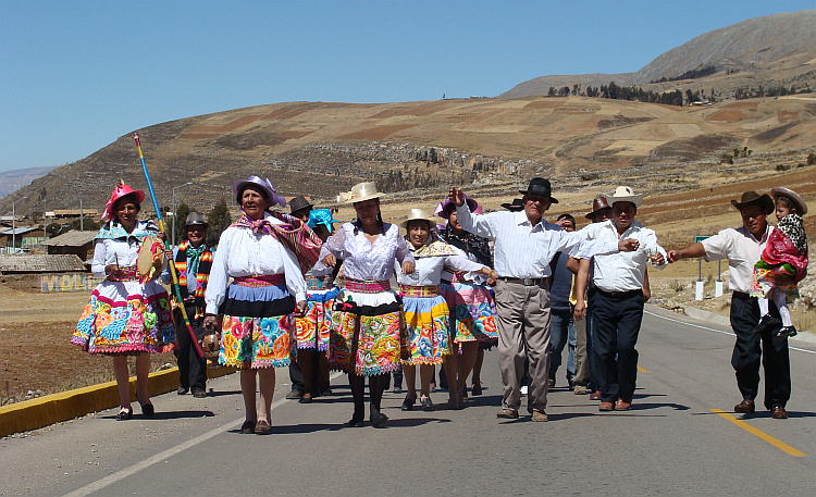 Procession in the highlands of Central Peru