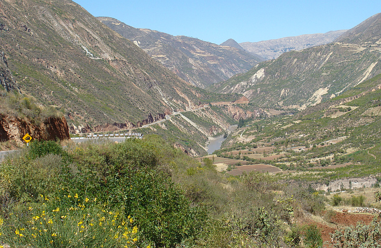 Landschap bij Izcuchaca