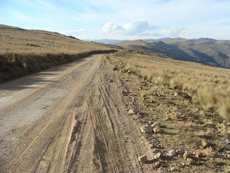 Landschap tussen Ayacucho en Ocros