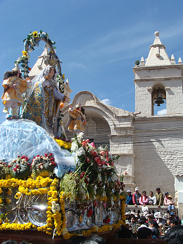 Virgin worship in Chivay