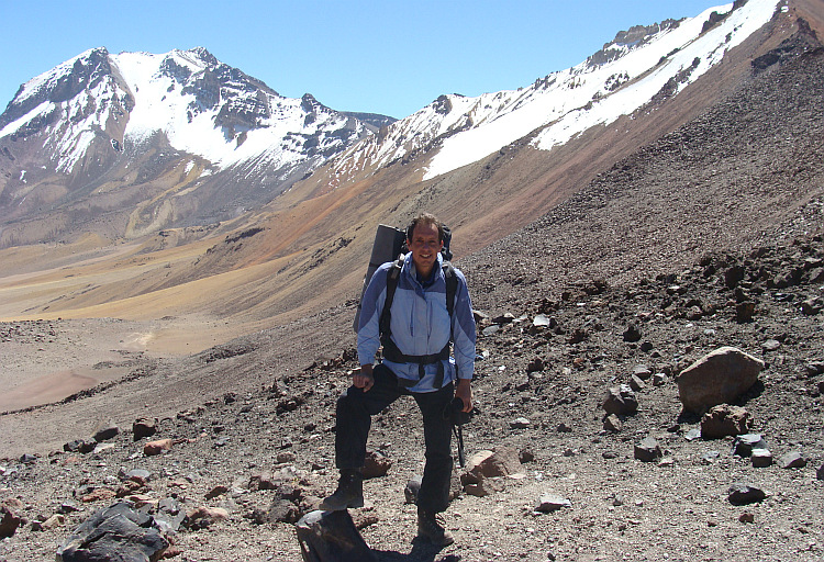 Reaching the campsite for the ascent of the Chachani