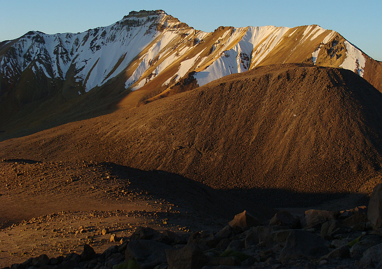 On the campsite for the ascent of the Chachani