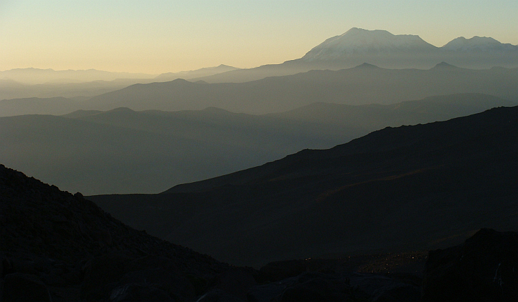 On the campsite for the ascent of the Chachani