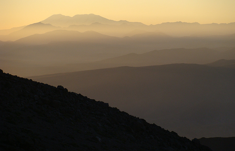 On the campsite for the ascent of the Chachani