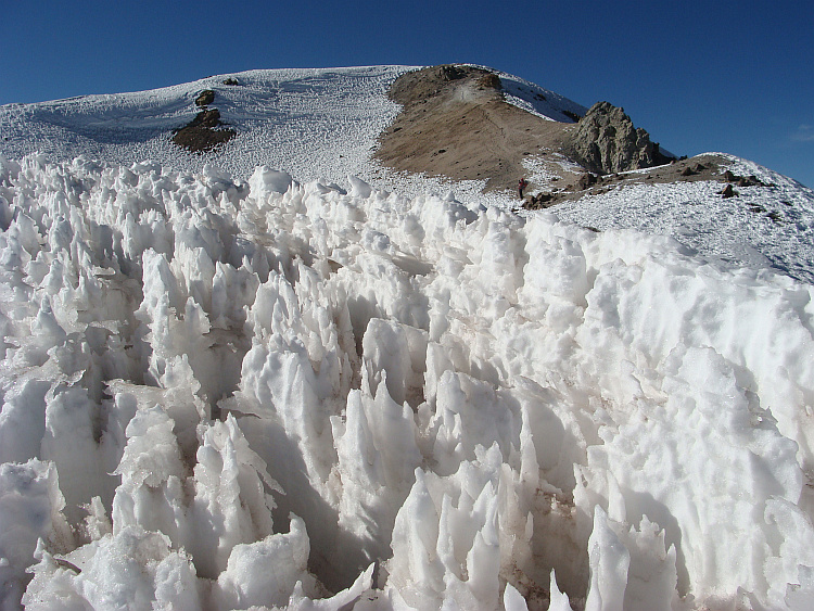 On the way to the top of the Chachani