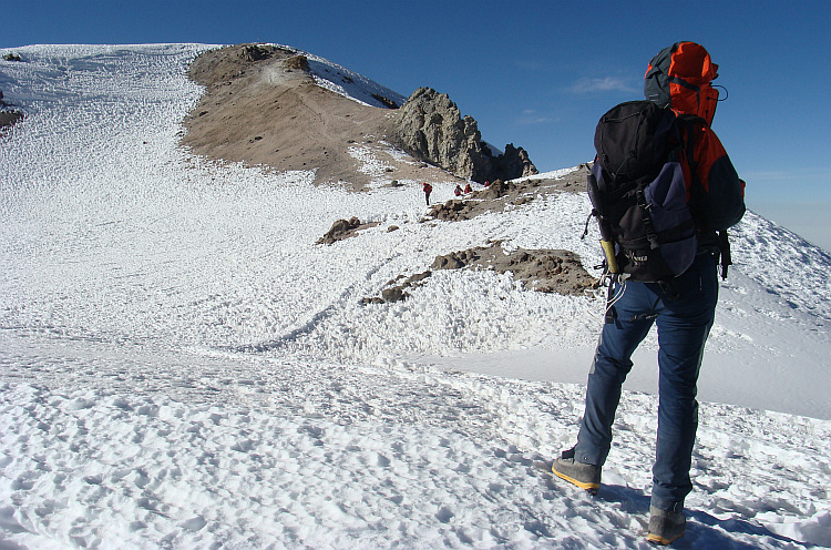 On the way to the top of the Chachani