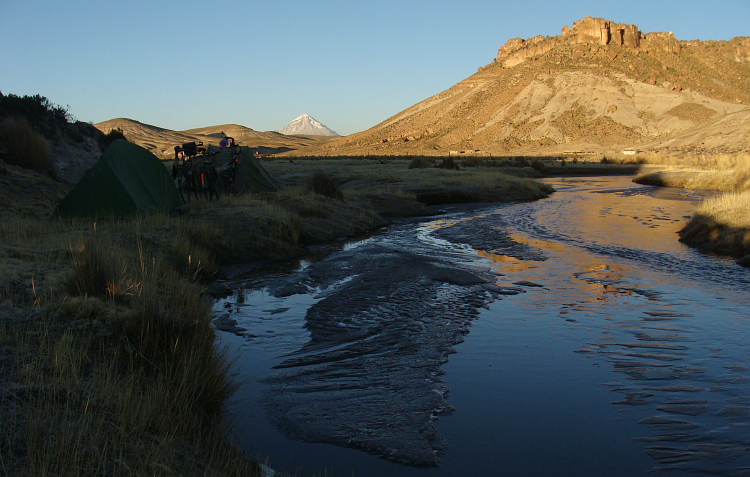 Kampplaats op de Altiplano