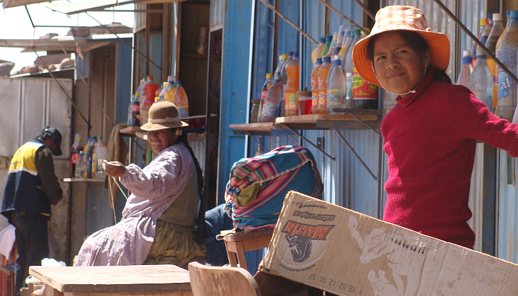 Nederzetting op de weg naar Oruro