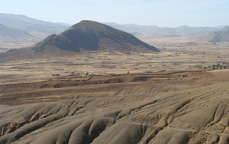 Landschap op de route van Oruro naar Sucre