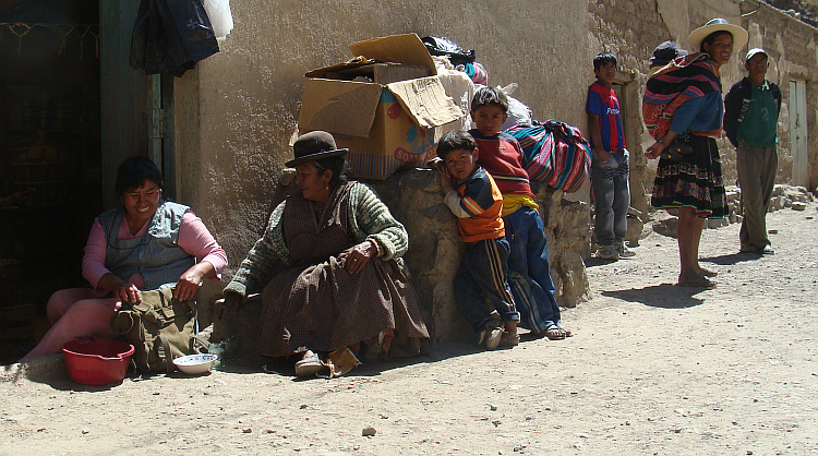 Dorp op de route van Oruro naar Sucre