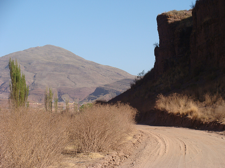 Landschap op de route van Oruro naar Sucre