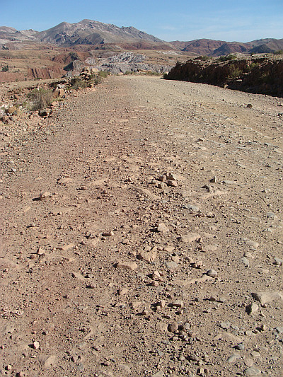 De weg van Oruro naar Sucre