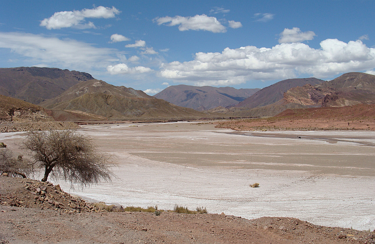 Landschap tussen Potosí en Uyuni