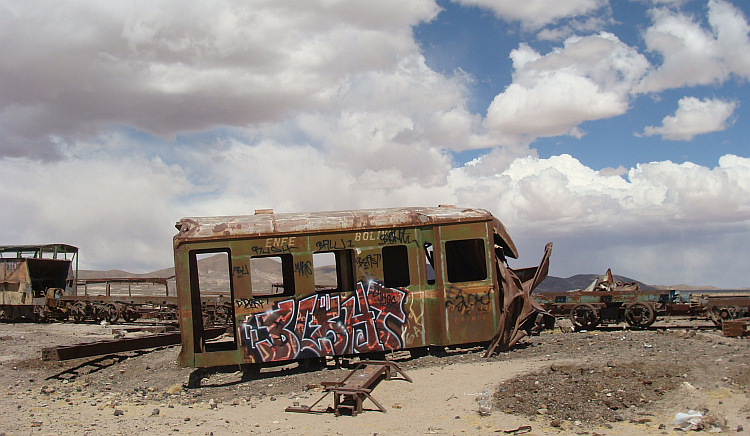 The train cemetery of Uyuni