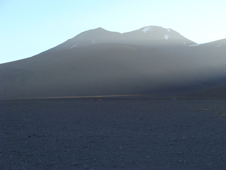 Sunset near Laguna Colorada