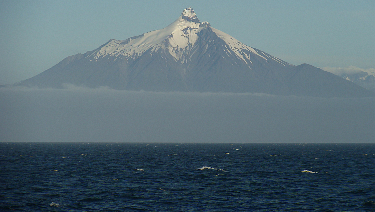 Op de pont van Chiloé naar Chaitén in Patagonië